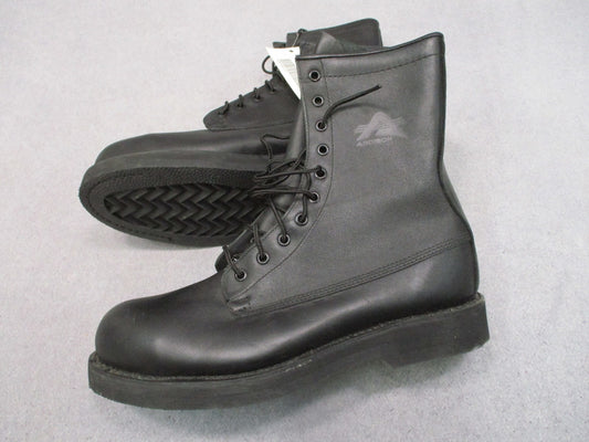 Addison US Military Safety Boots Steel Toe Black Leather Men's 10.5 R Surplus