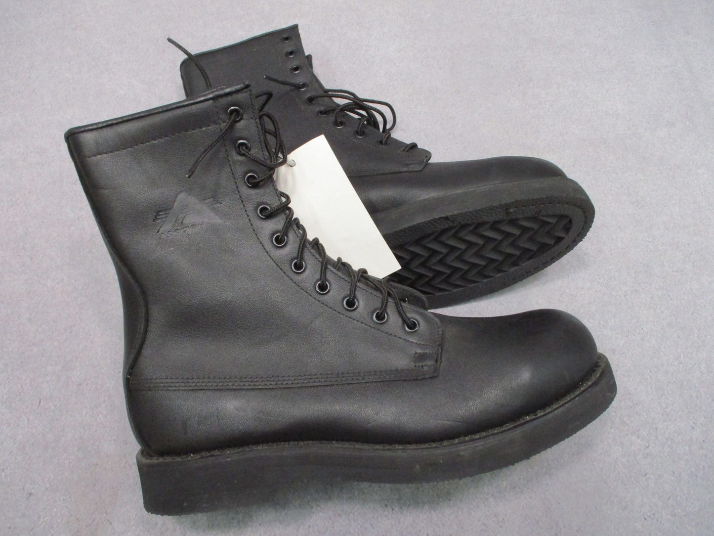 Addison US Military Safety Boots Steel Toe Black Leather Men's 10.5 R Surplus