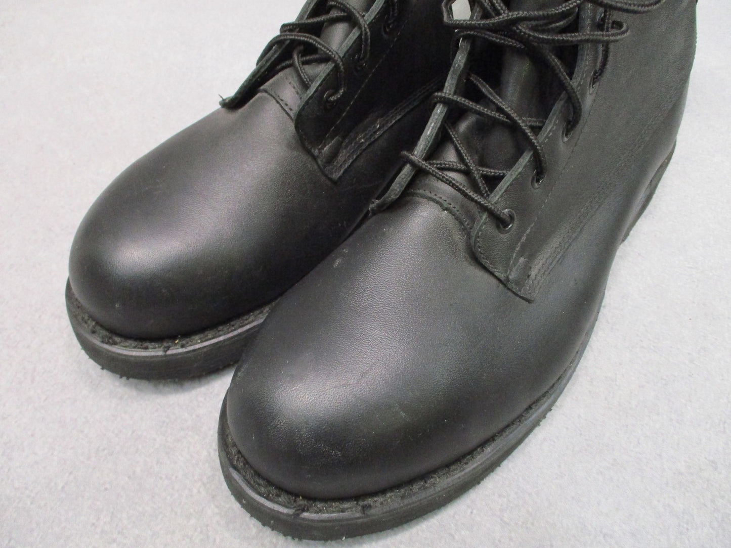 Addison US Military Safety Boots Steel Toe Black Leather Men's 10.5 R Surplus