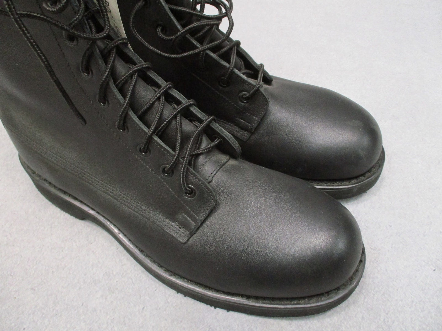 Addison US Military Safety Boots Steel Toe Black Leather Men's 10.5 R Surplus
