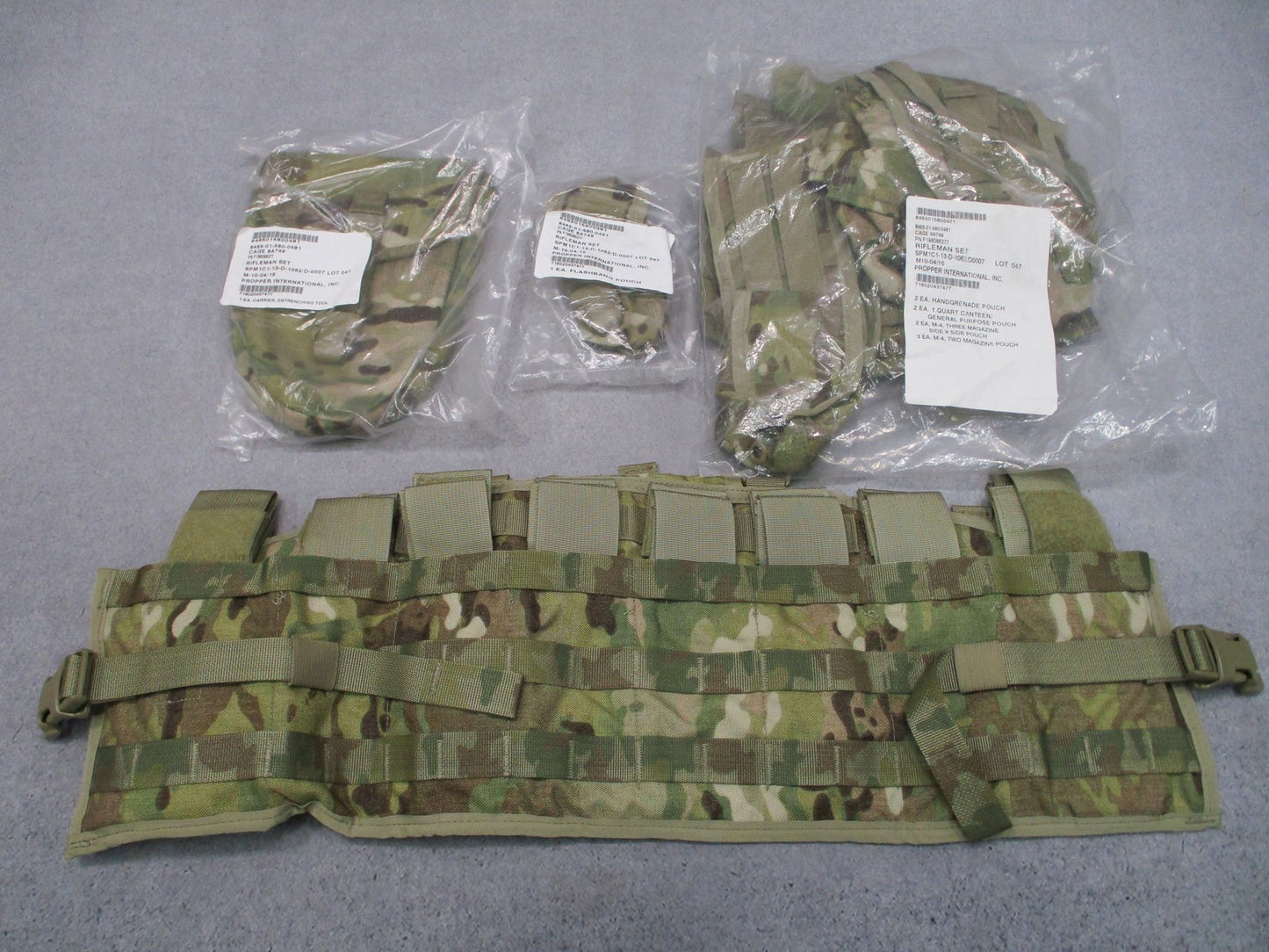 Propper Rifleman Set MOLLE II TAP NSN New One Size 8465-01-580-0481 MultiCam