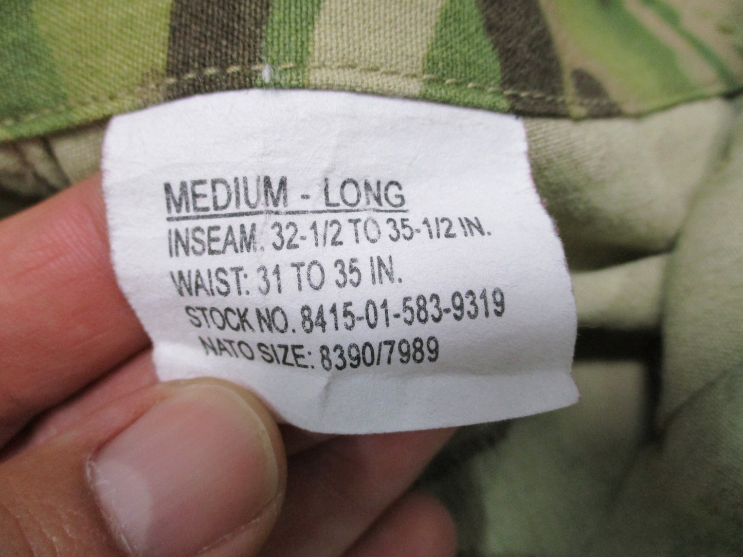 Aurora Aircrew Combat Trouser NSN Multicam LLC Medium-Long 8415-01-583-9319