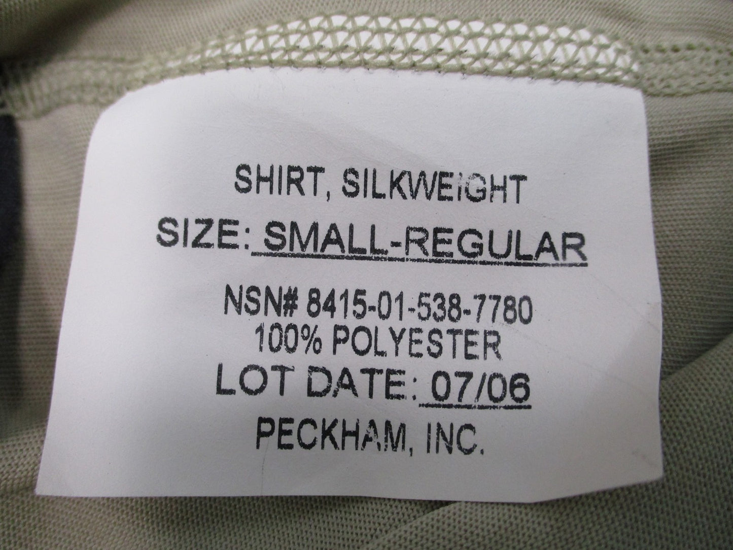 USGI Military Polartec Silkweight Undershirt Desert Sand Small Regular Thumbhole