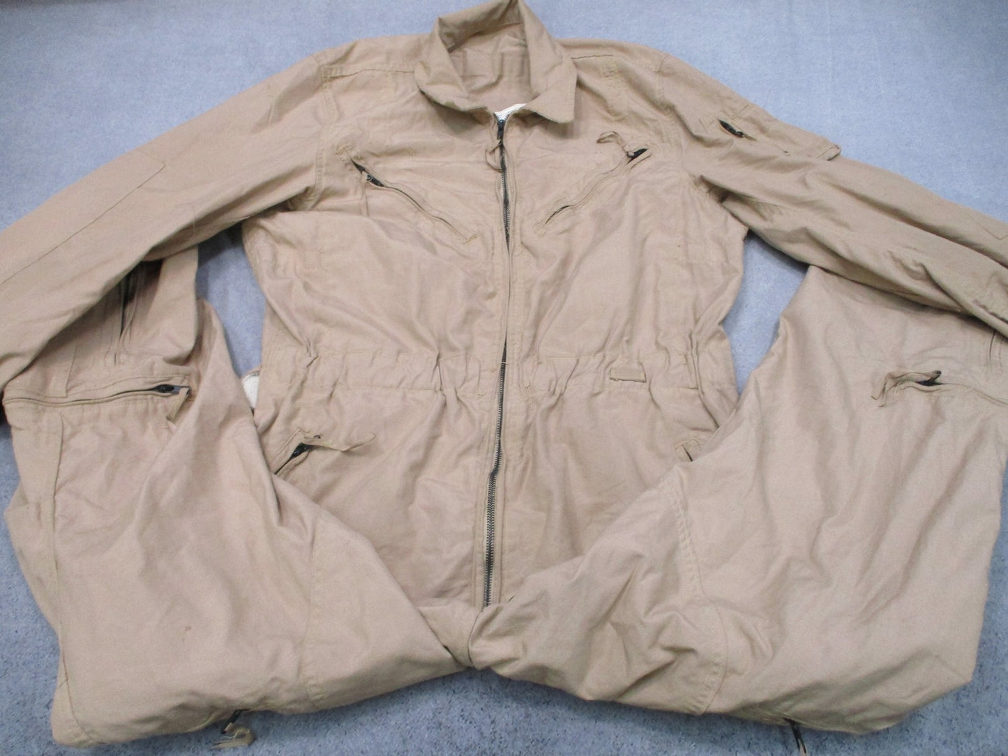 USGI Carter Industries CVC Coveralls Tan NSN Medium-Regular 8415-01-332-7913