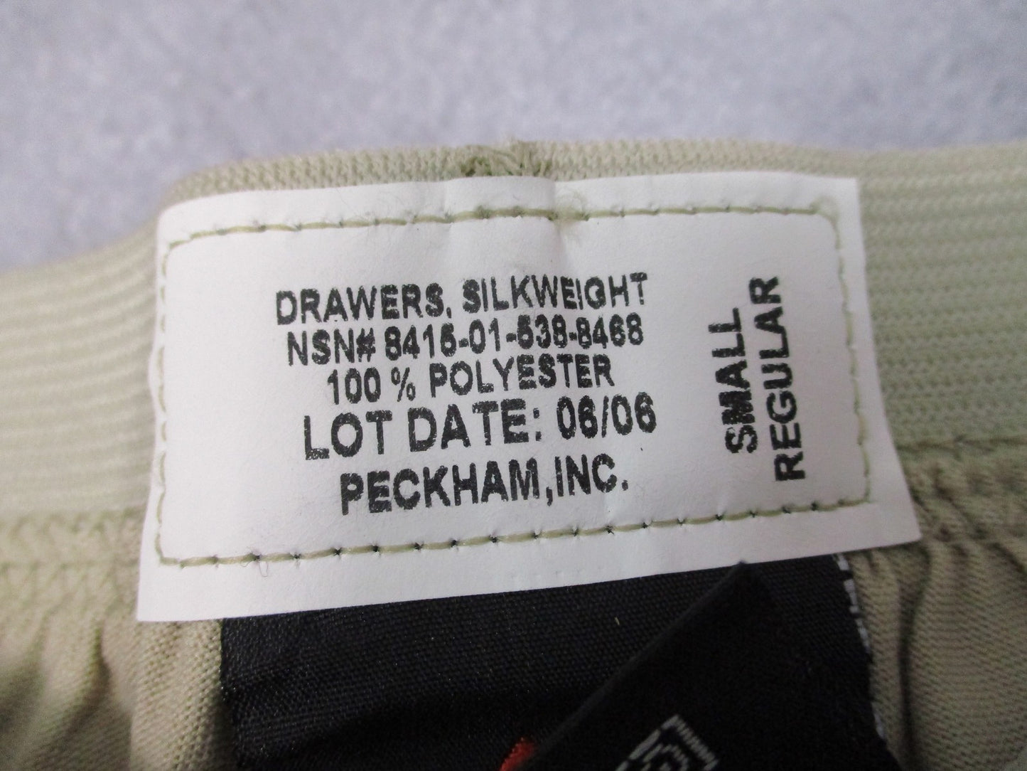 US Military Polartec Silkweight Drawers Base Layer Tan Small Regular ECWCS