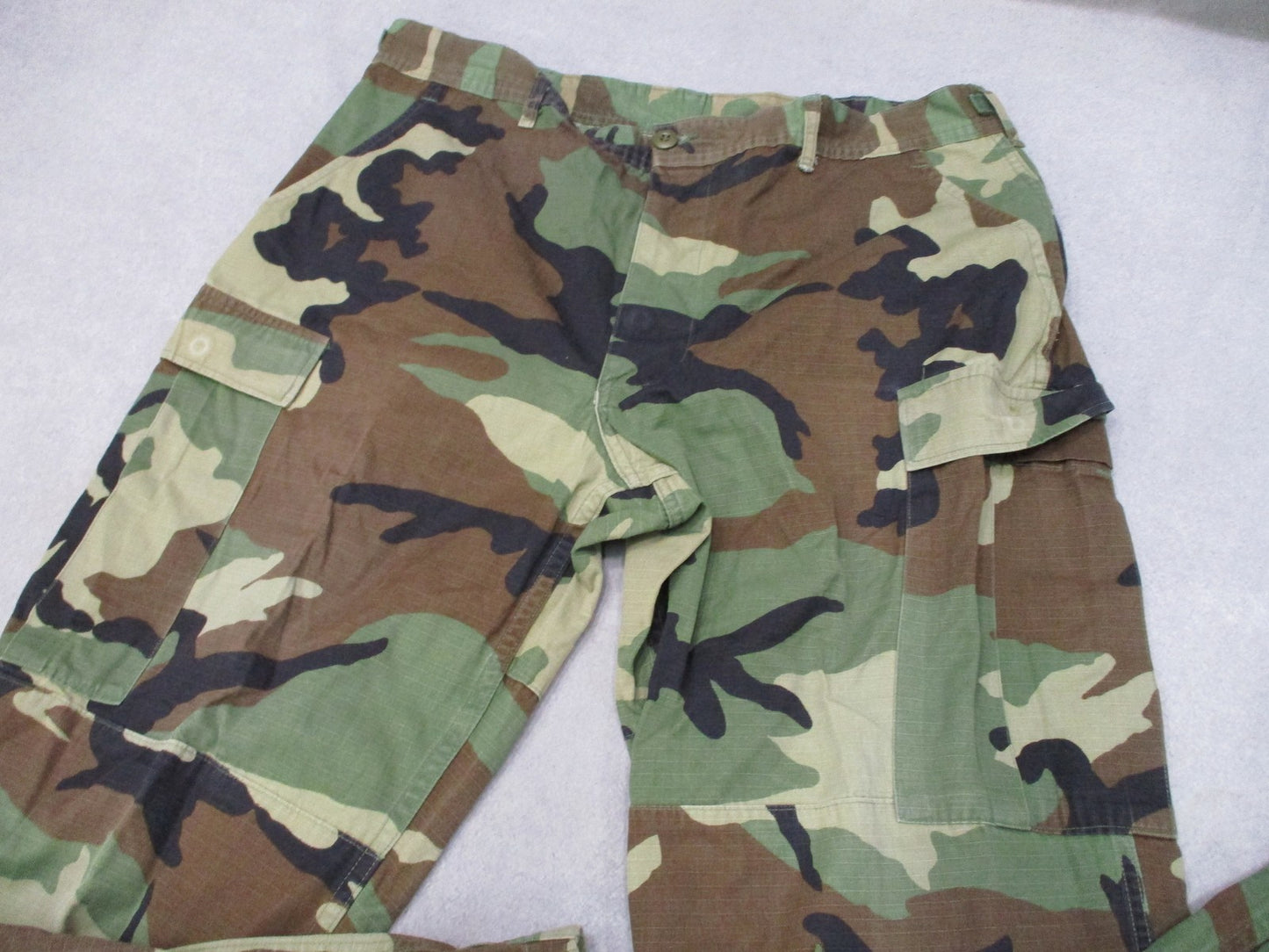 USGI Woodland BDU Trousers Large Regular Hot Weather Ripstop 8415-01-390-8949