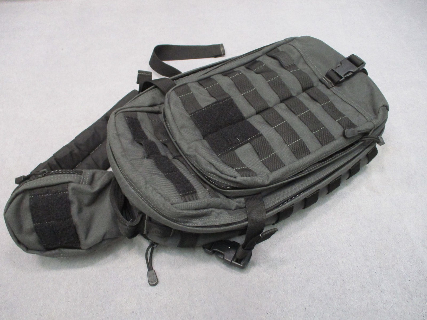 5.11 Tactical MOAB 10 Sling Pack Gray MOLLE Tactical Bag Excellent Condition