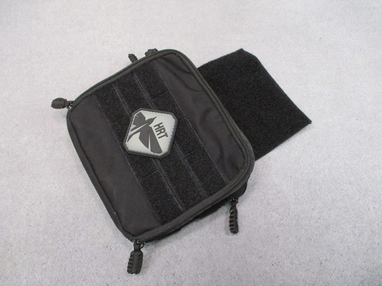 HRT Tactical Gear Cordura MOLLE Admin Utility Pouch Black Hanger Dangler Pocket