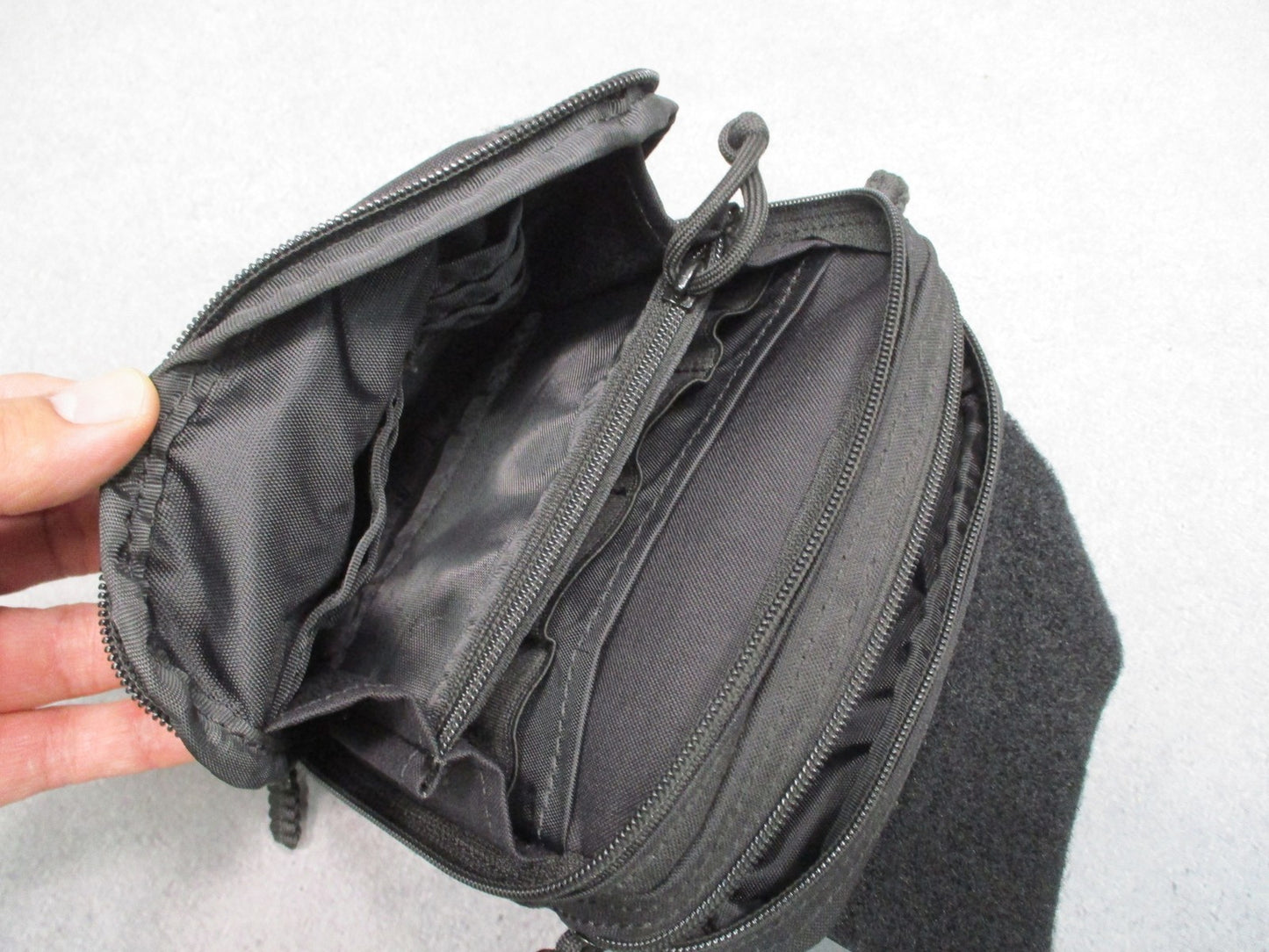 HRT Tactical Gear Cordura MOLLE Admin Utility Pouch Black Hanger Dangler Pocket