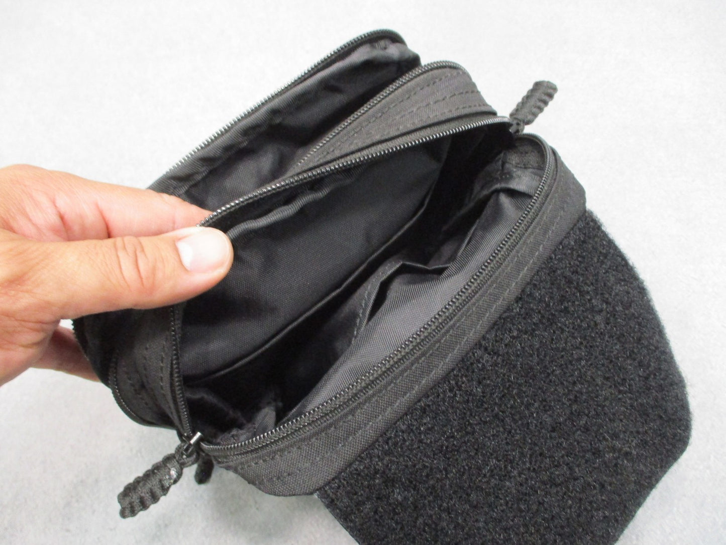 HRT Tactical Gear Cordura MOLLE Admin Utility Pouch Black Hanger Dangler Pocket