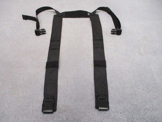 HRT Tactical Gear Shoulder Harness H-Harness Black Cordura Nylon