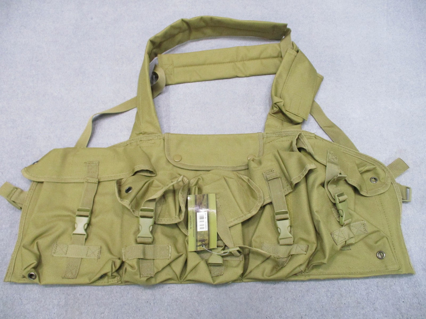 Mil-Tec Tactical Chest Rig Vest Tan Adjustable Military Surplus Style New
