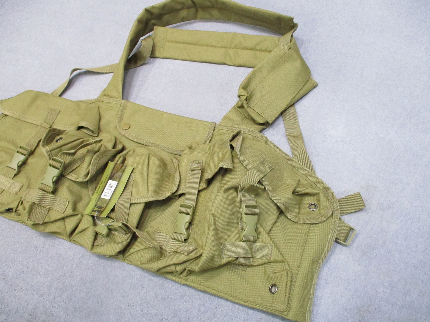 Mil-Tec Tactical Chest Rig Vest Tan Adjustable Military Surplus Style New