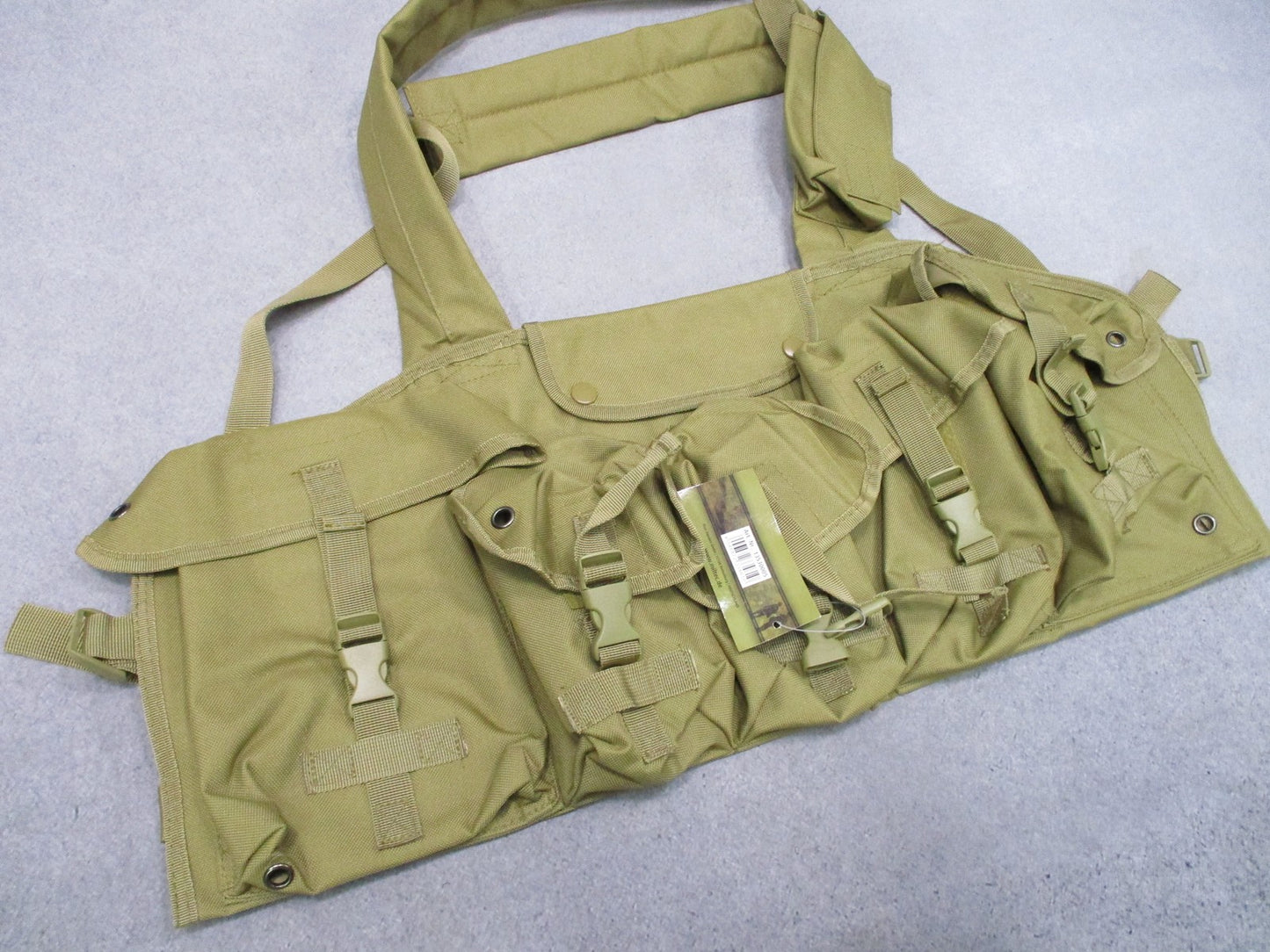 Mil-Tec Tactical Chest Rig Vest Tan Adjustable Military Surplus Style New