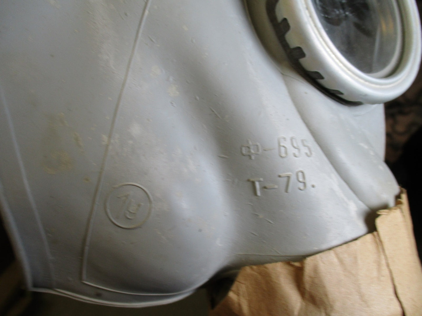 Vintage Soviet GP-5 Gas Mask with Original Canvas Carry Bag Military Surplus