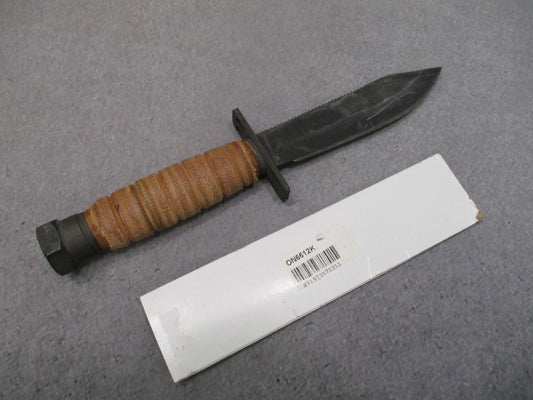 Ontario 499 Aircrew Survival Knife 5in Sawback Leather Handle New No Sheath