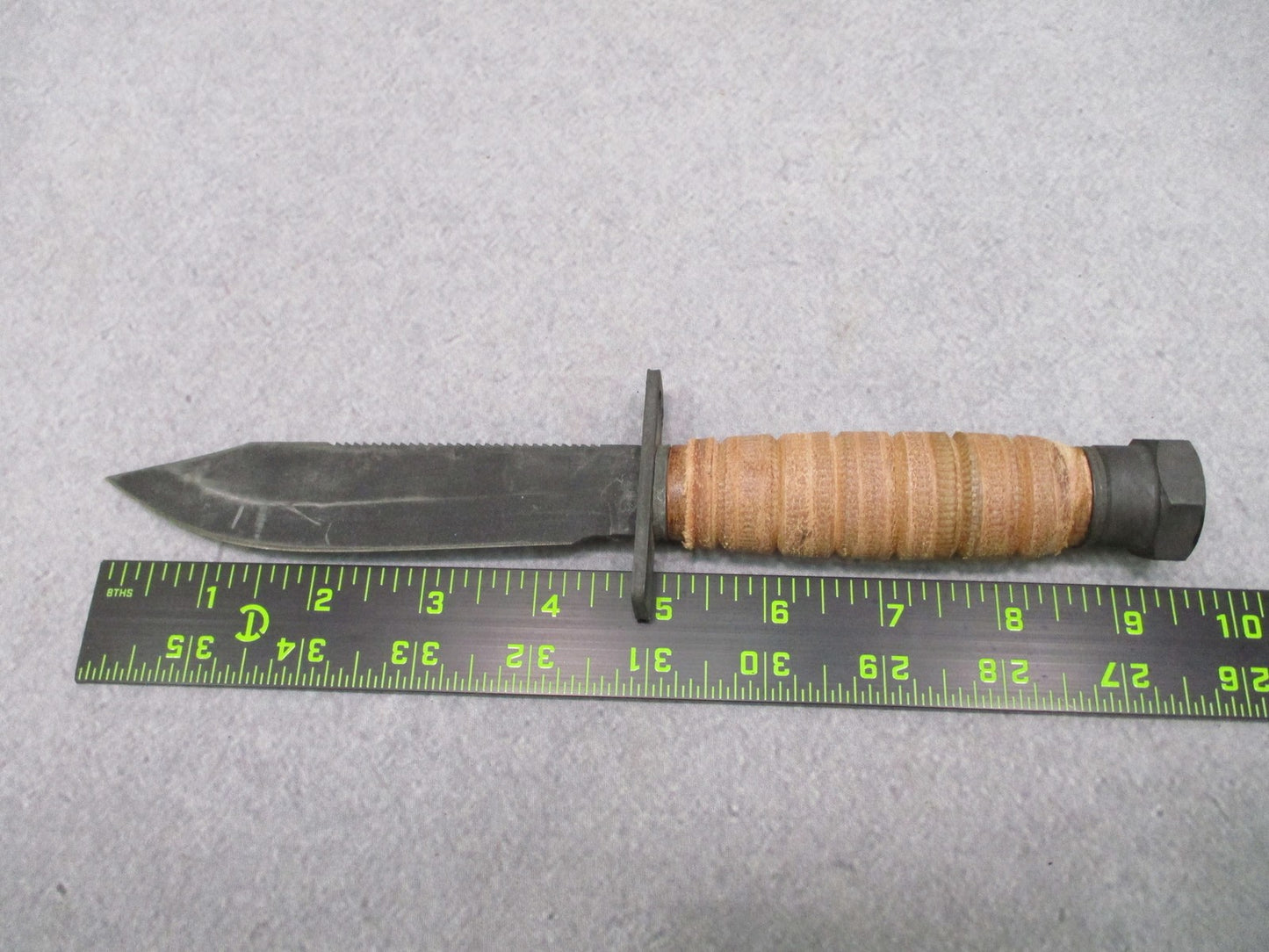 Ontario 499 Aircrew Survival Knife 5in Sawback Leather Handle New No Sheath