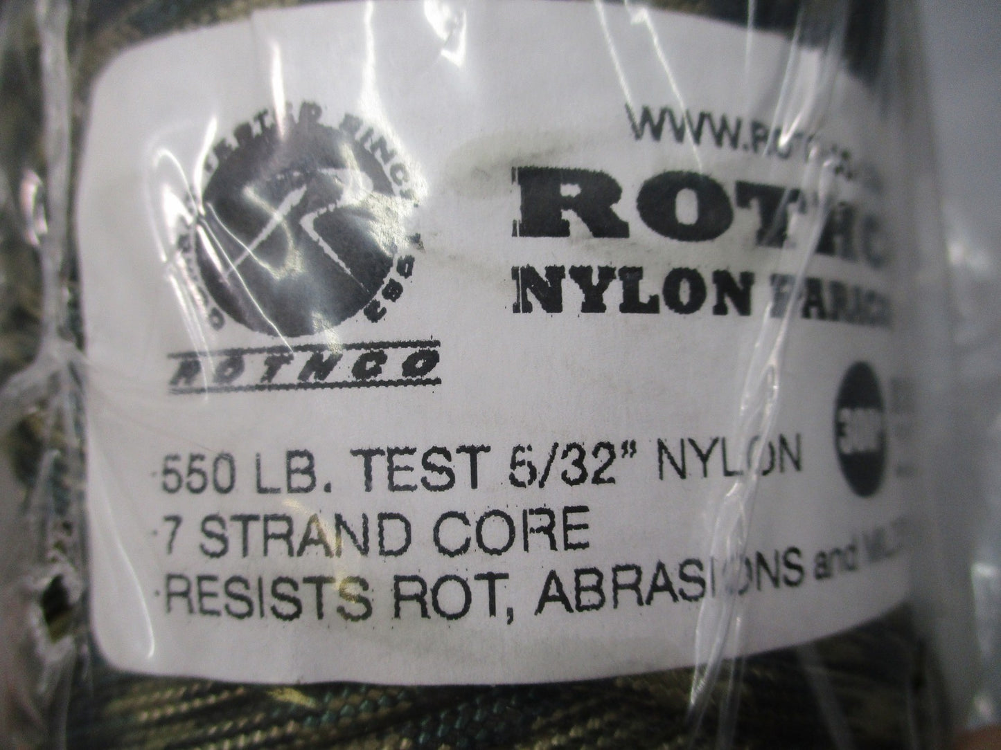 Rothco 550 Paracord 300ft Spool 7-Strand Core Camo 5/32" Tactical Survival Rope