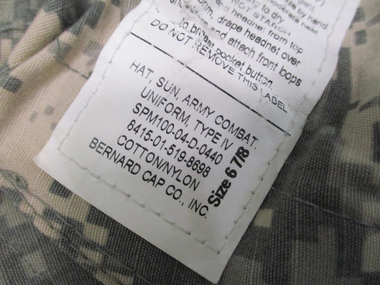 US Military Issue ACU Boonie Hat UCP Camo Size 6 7/8 Tactical Sun Hat Surplus