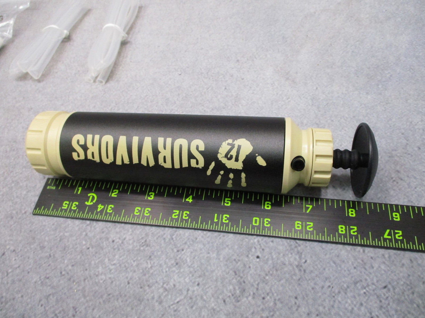 12 Survivors TS76003 Hand Pump Water Purifier - Portable Camping Survival Filter