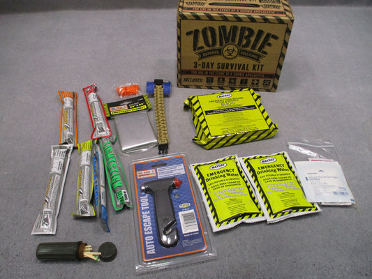 Zombie Defense Solutions 3-Day Survival Kit Emergency Preparedness Gear New