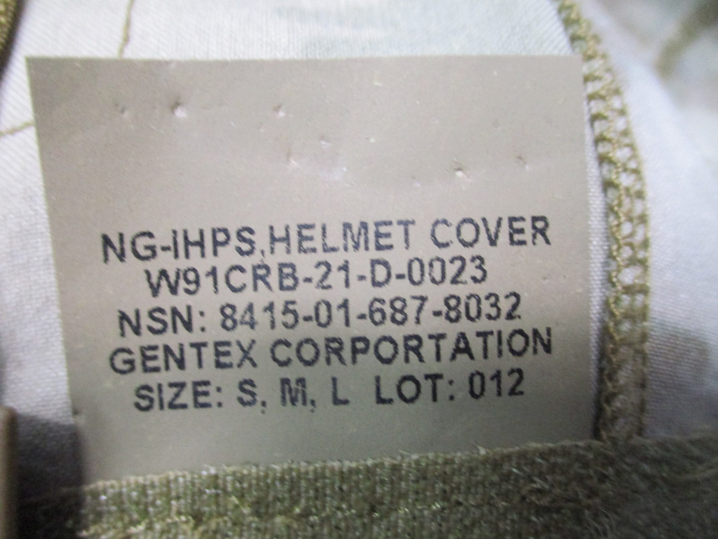 USED GENUINE AUTHENTIC IHPS ARMY OCP SCORPION HELMET COVER REAR POCKET & IR TABS
