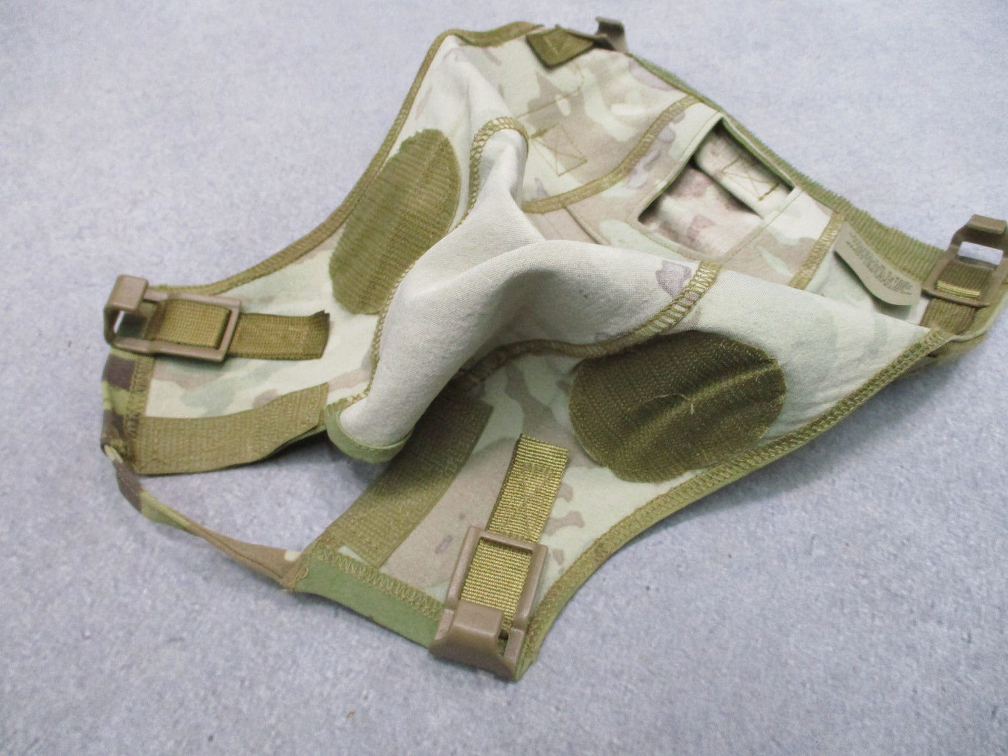 USED GENUINE AUTHENTIC IHPS ARMY OCP SCORPION HELMET COVER REAR POCKET & IR TABS