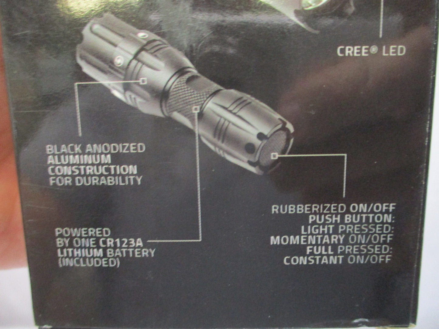 VISM by NcStar VATFLBC Compact Tactical Flashlight 250 Lumens w/ Rail Mount
