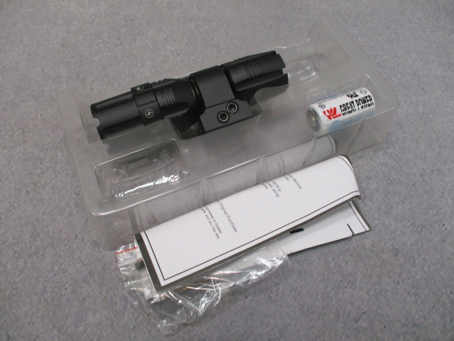 VISM by NcStar VATFLBC Compact Tactical Flashlight 250 Lumens w/ Rail Mount