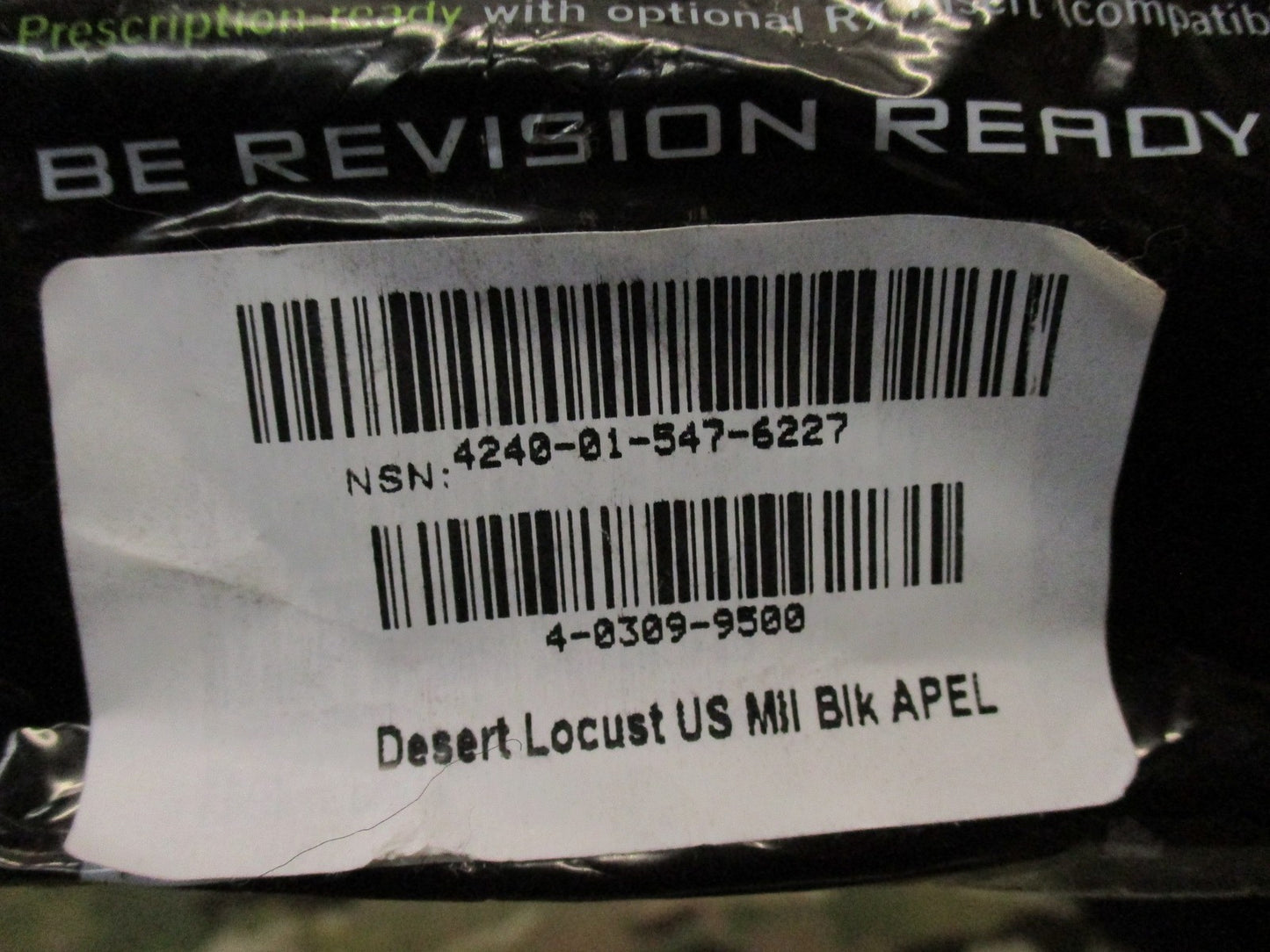 NEW REVISION DESERT LOCUST MILITARY GOGGLES EYE PRO CLEAR & DARK LENS KIT BLACK