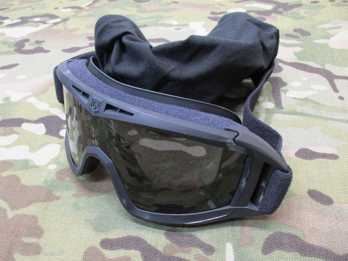 NEW REVISION DESERT LOCUST MILITARY GOGGLES EYE PRO CLEAR & DARK LENS KIT BLACK