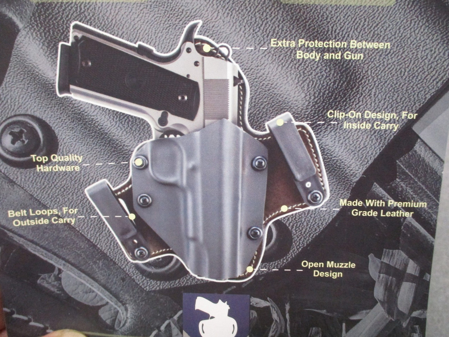 1836 Tagua Gunleather Hybrid Holster for Sig Sauer P938 Right Hand New