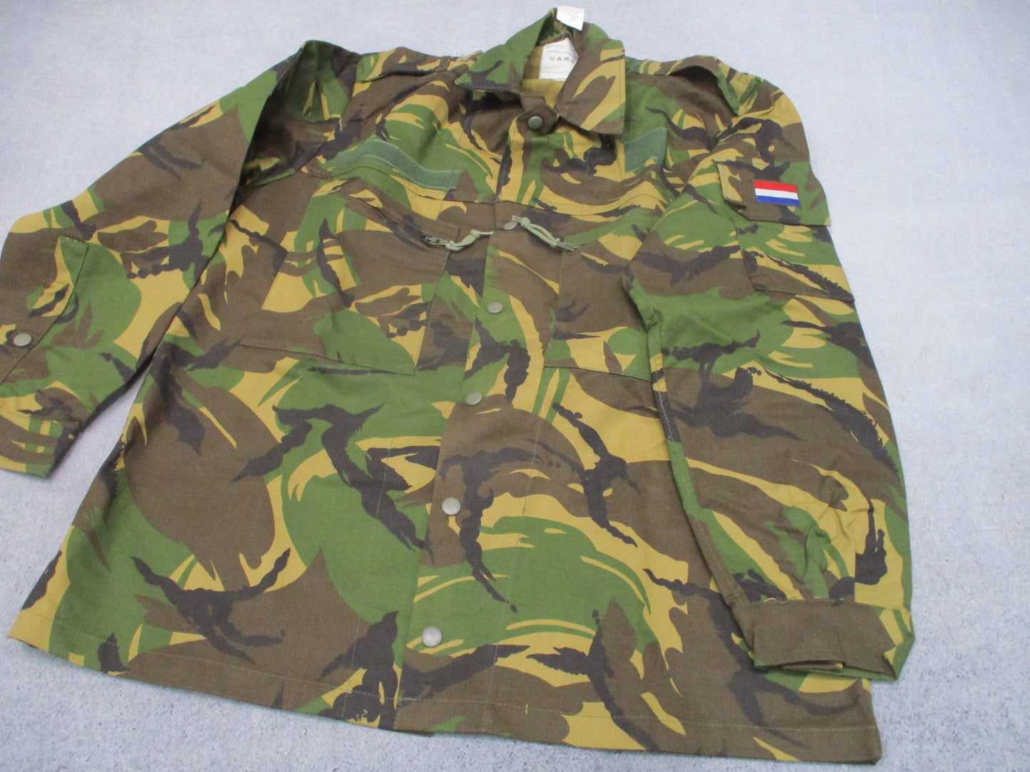 Dutch Military DPM Camo Field Jacket Combat Shirt Seyntex Size Large Top