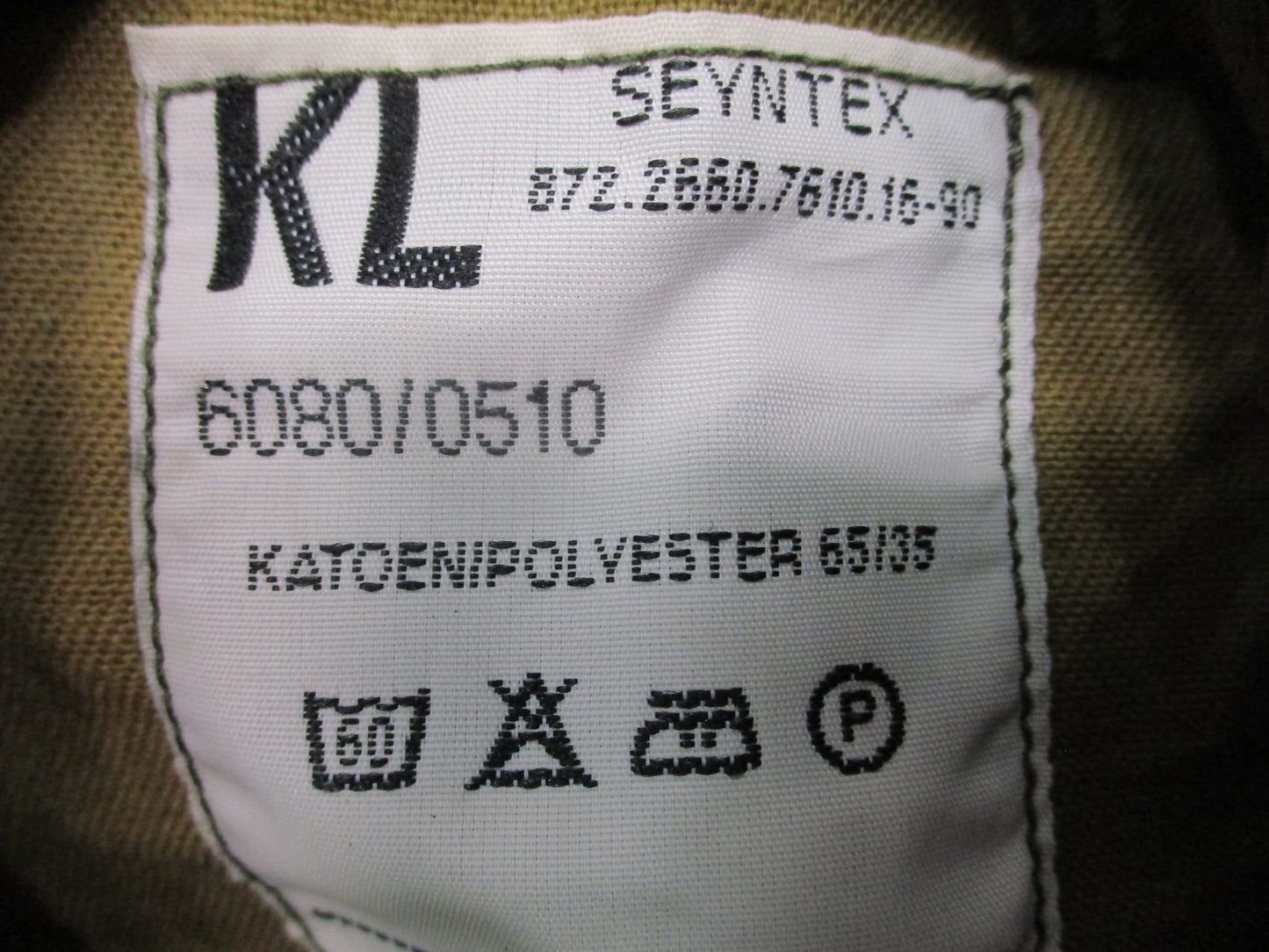 Dutch Military DPM Camo Field Jacket Combat Shirt Seyntex Size Large Top