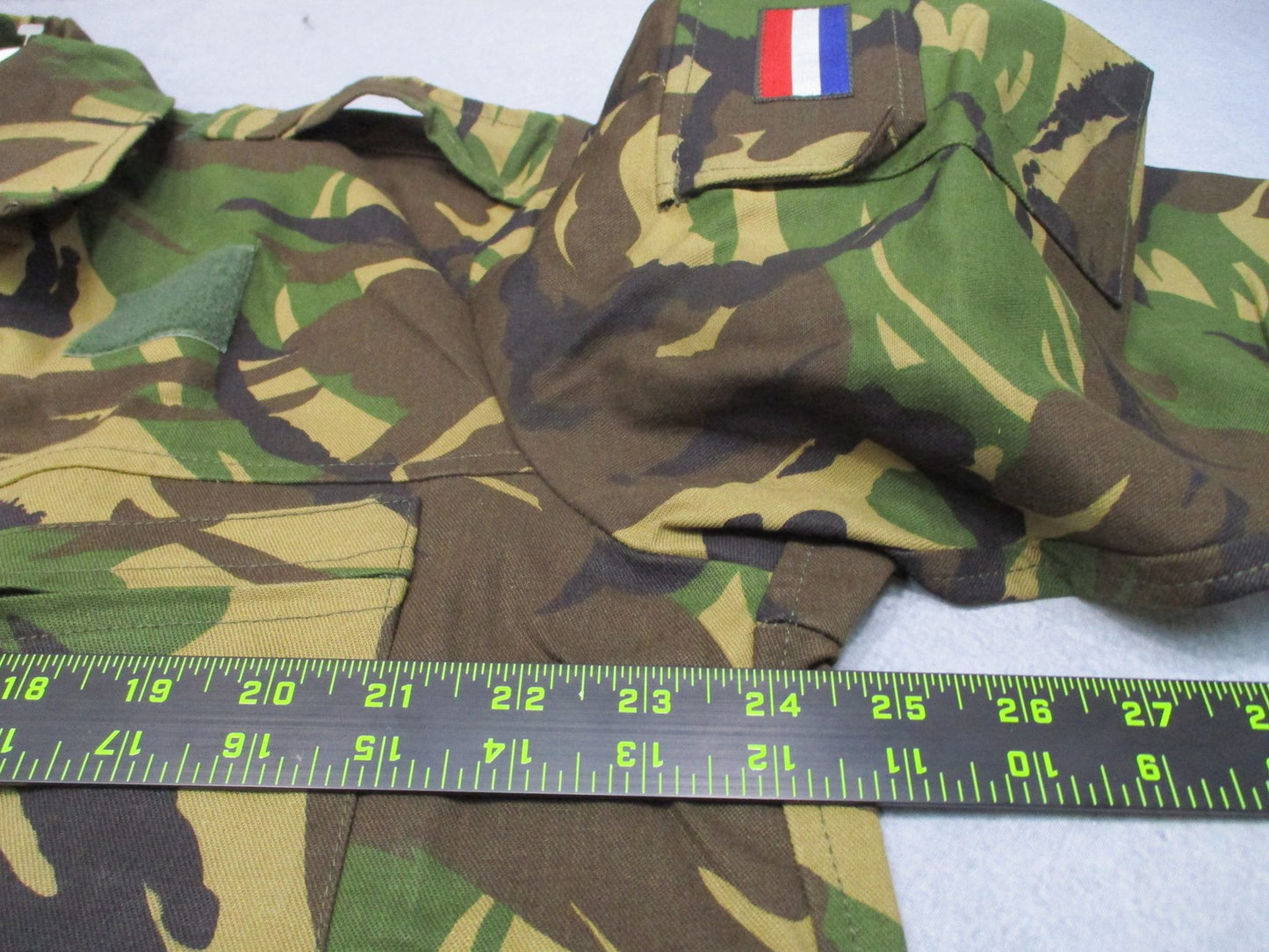 Dutch Military DPM Camo Field Jacket Combat Shirt Seyntex Size Large Top