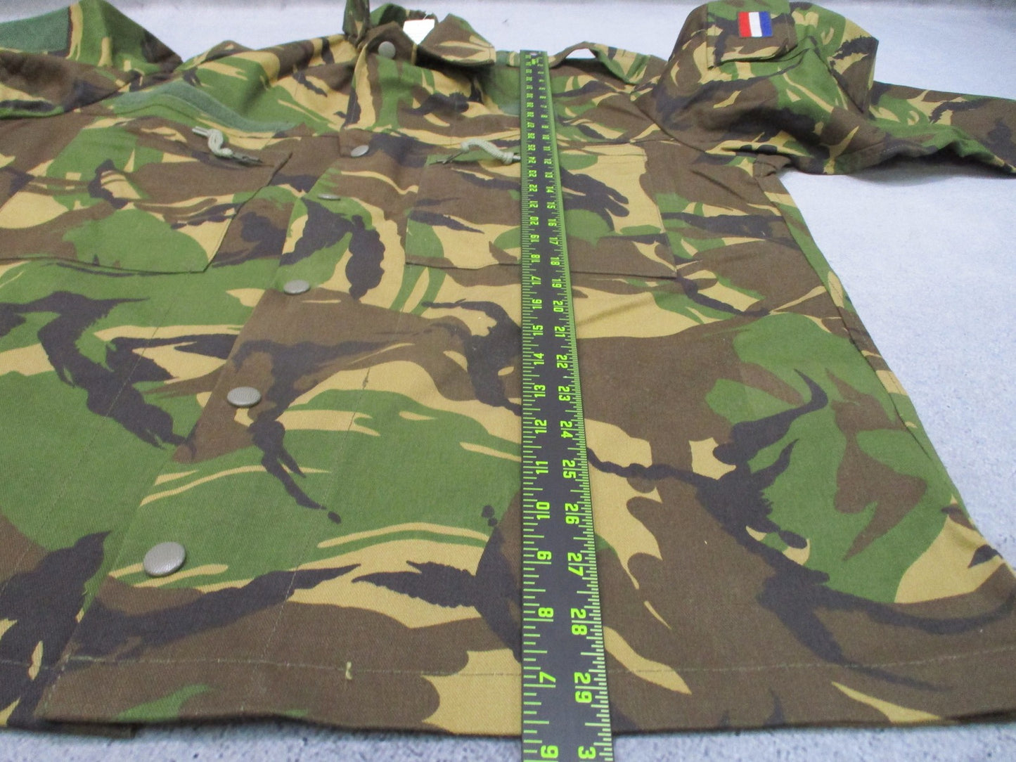 Dutch Military DPM Camo Field Jacket Combat Shirt Seyntex Size Large Top