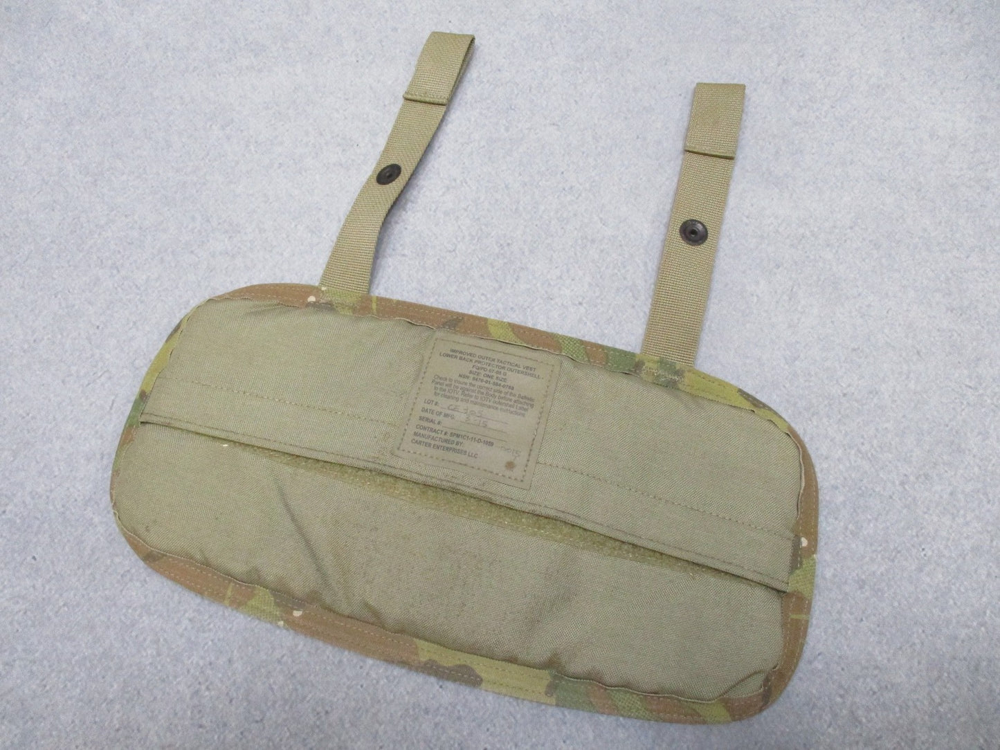 USED MULTICAM LOWER BACK PROTECTOR BUTT PAD ARMY OCP 8470-01-584-0788