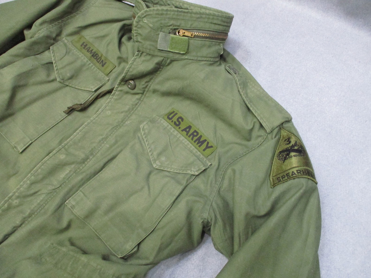 Vintage US Army M-65 Field Jacket OG-107 Small Short Military Coat Vietnam Era