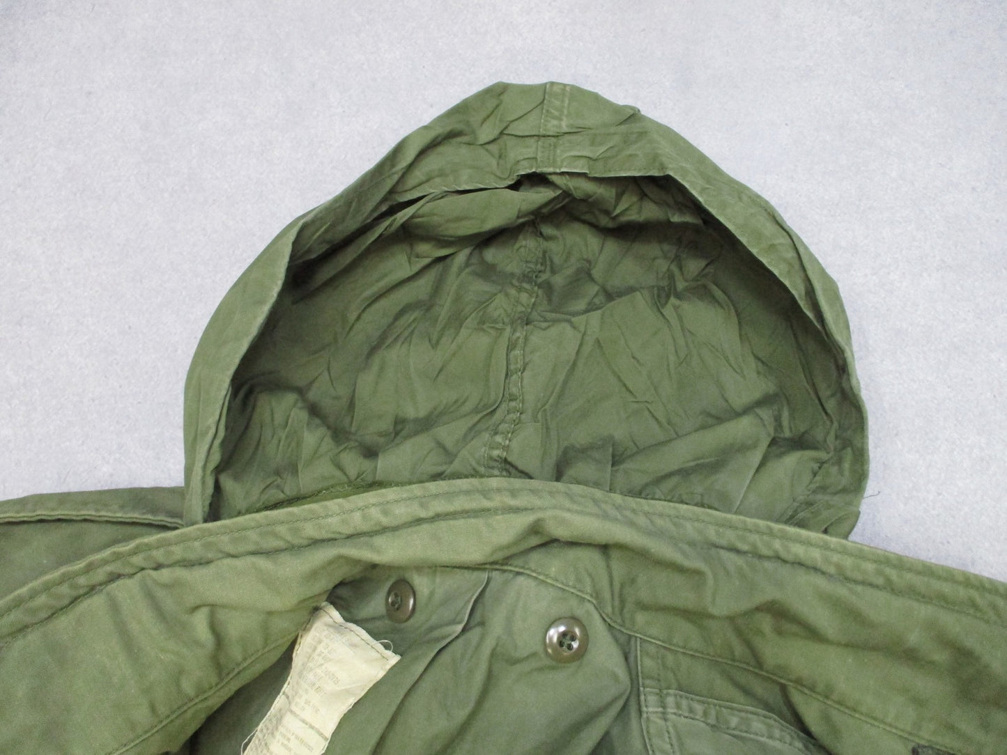 Vintage US Army M-65 Field Jacket OG-107 Small Short Military Coat Vietnam Era