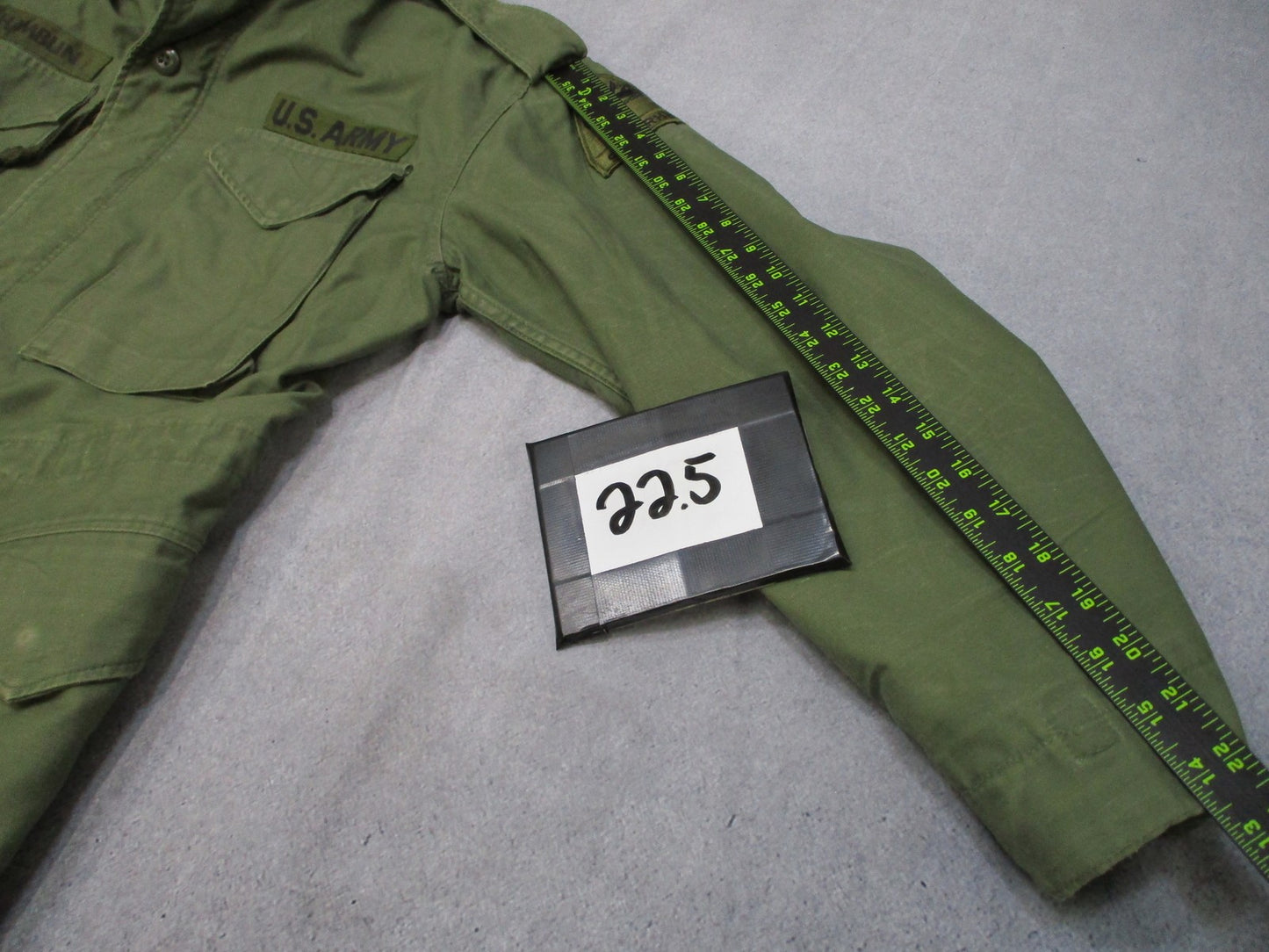 Vintage US Army M-65 Field Jacket OG-107 Small Short Military Coat Vietnam Era
