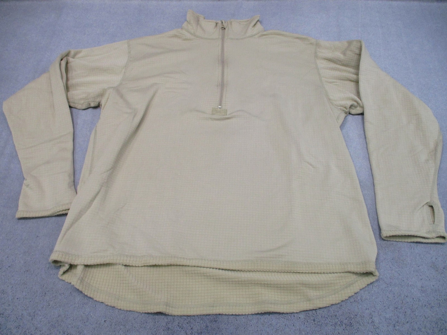 NWOT US Military ECWCS Gen III Level 2 Mid-Weight Shirt Tan XXL-Long Grid Fleece