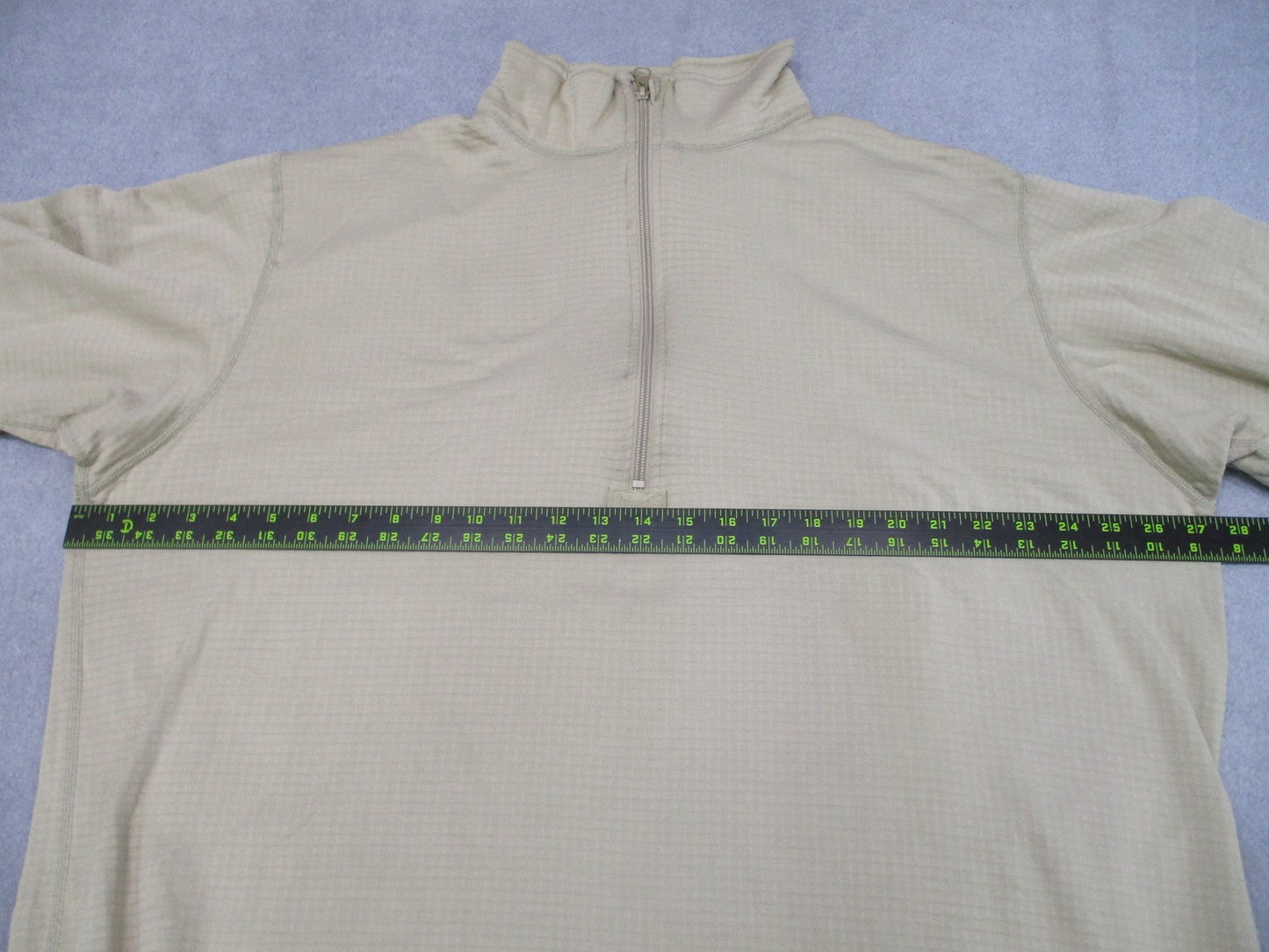 NWOT US Military ECWCS Gen III Level 2 Mid-Weight Shirt Tan XXL-Long Grid Fleece