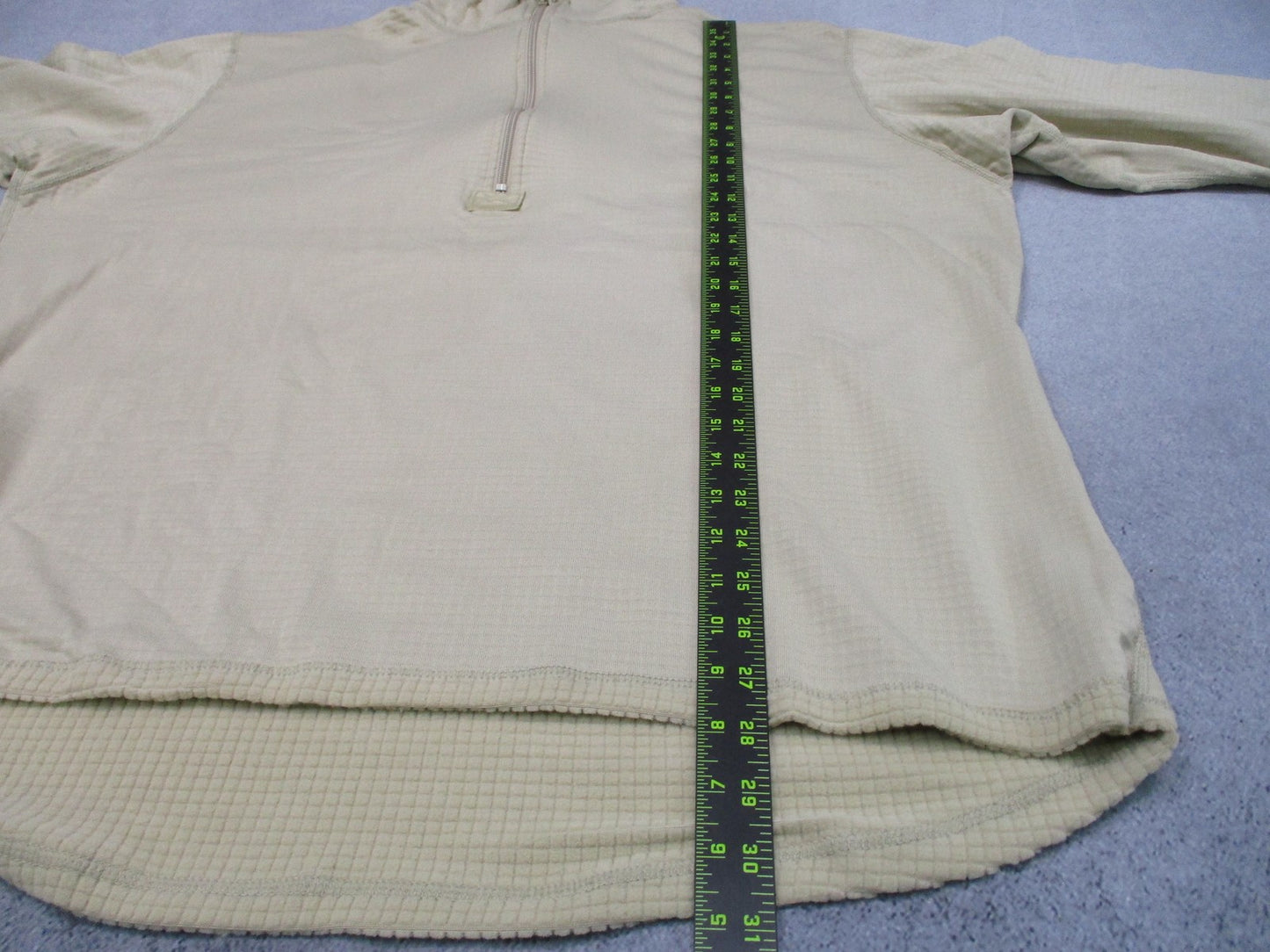 NWOT US Military ECWCS Gen III Level 2 Mid-Weight Shirt Tan XXL-Long Grid Fleece
