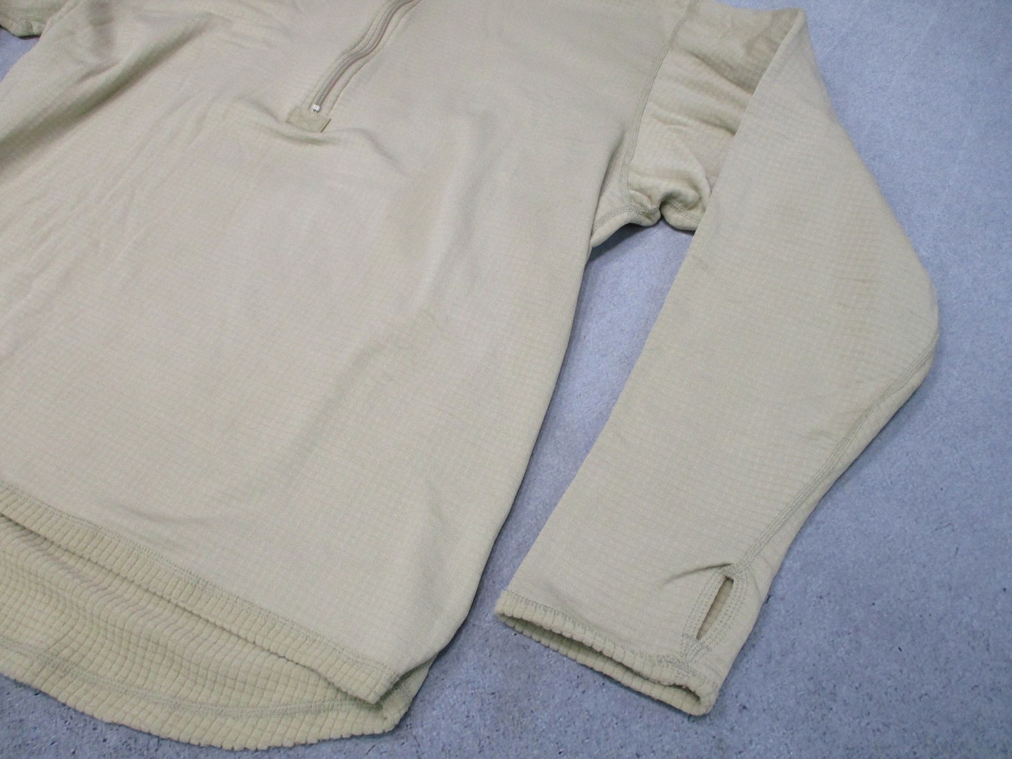 NWOT US Military ECWCS Gen III Level 2 Mid-Weight Shirt Tan XXL-Long Grid Fleece