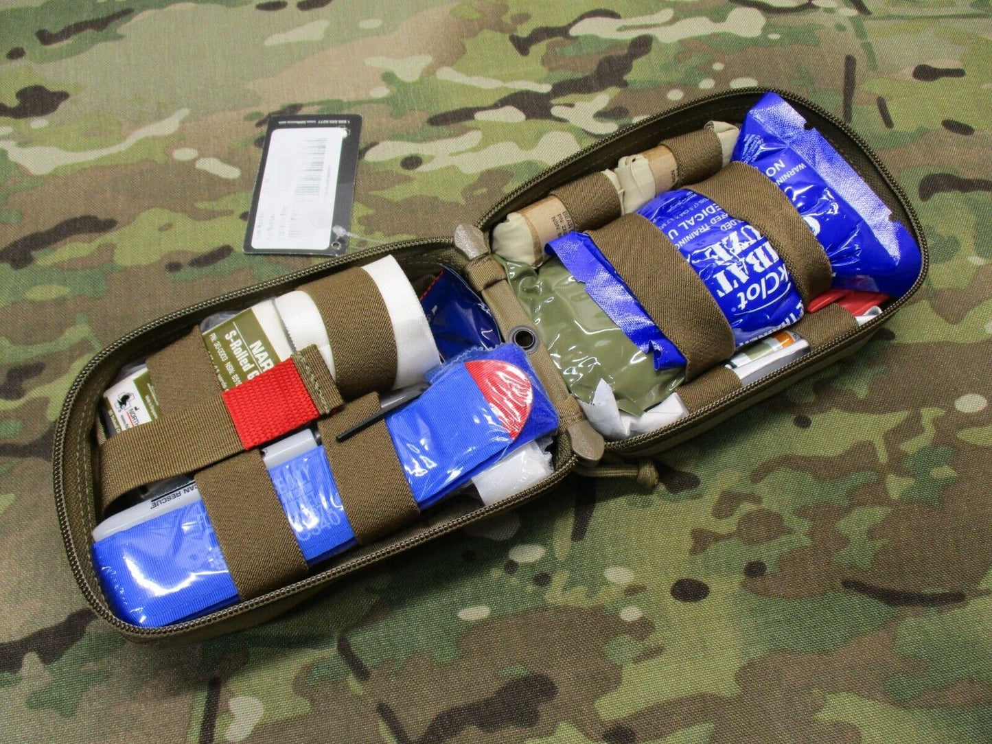 NAR TCCC Training Skills Kit Coyote Pouch Inert Demo Supplies Expired