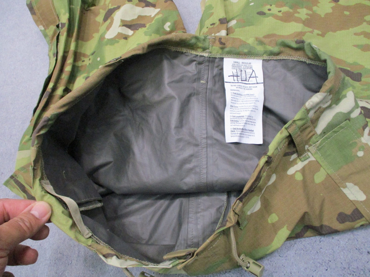 US Military Gen III ECWCS Trousers Scorpion Extreme Cold Wet Weather Small Reg
