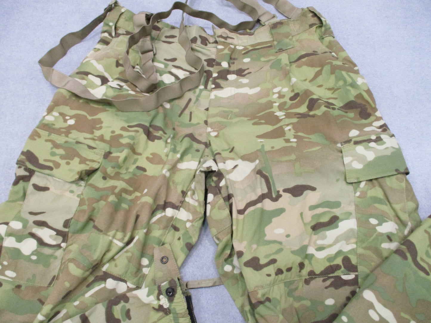 Army Soft Shell MultiCam Extreme Cold Weather Trousers Pants Suspenders 39x32