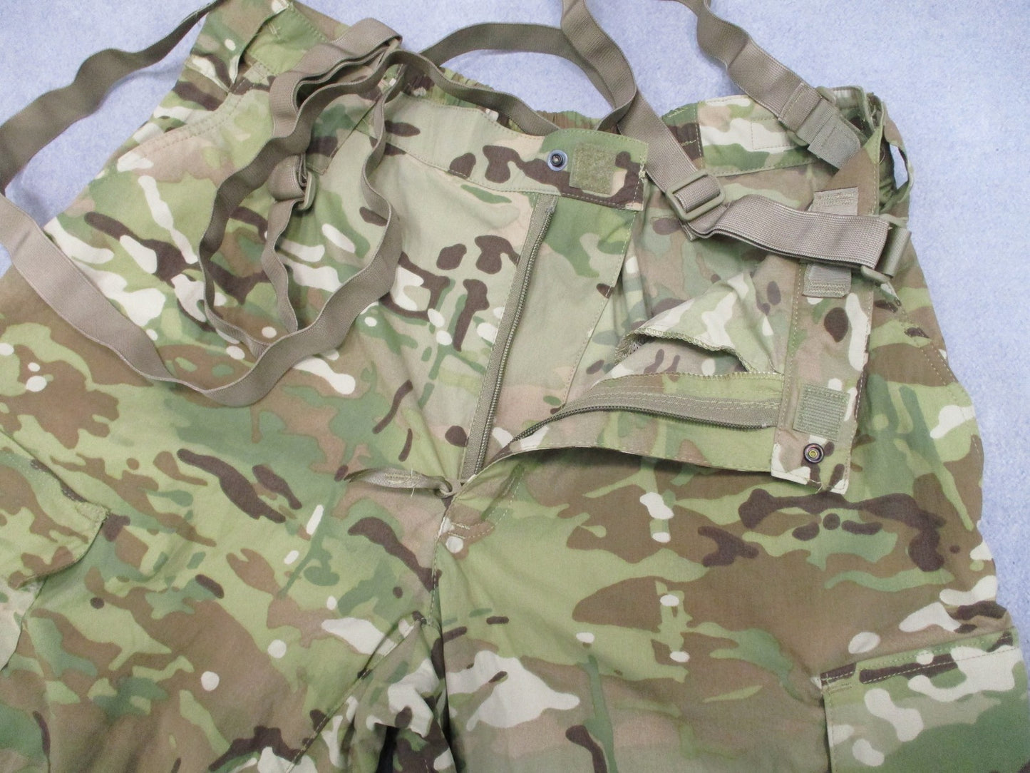 Army Soft Shell MultiCam Extreme Cold Weather Trousers Pants Suspenders 39x32