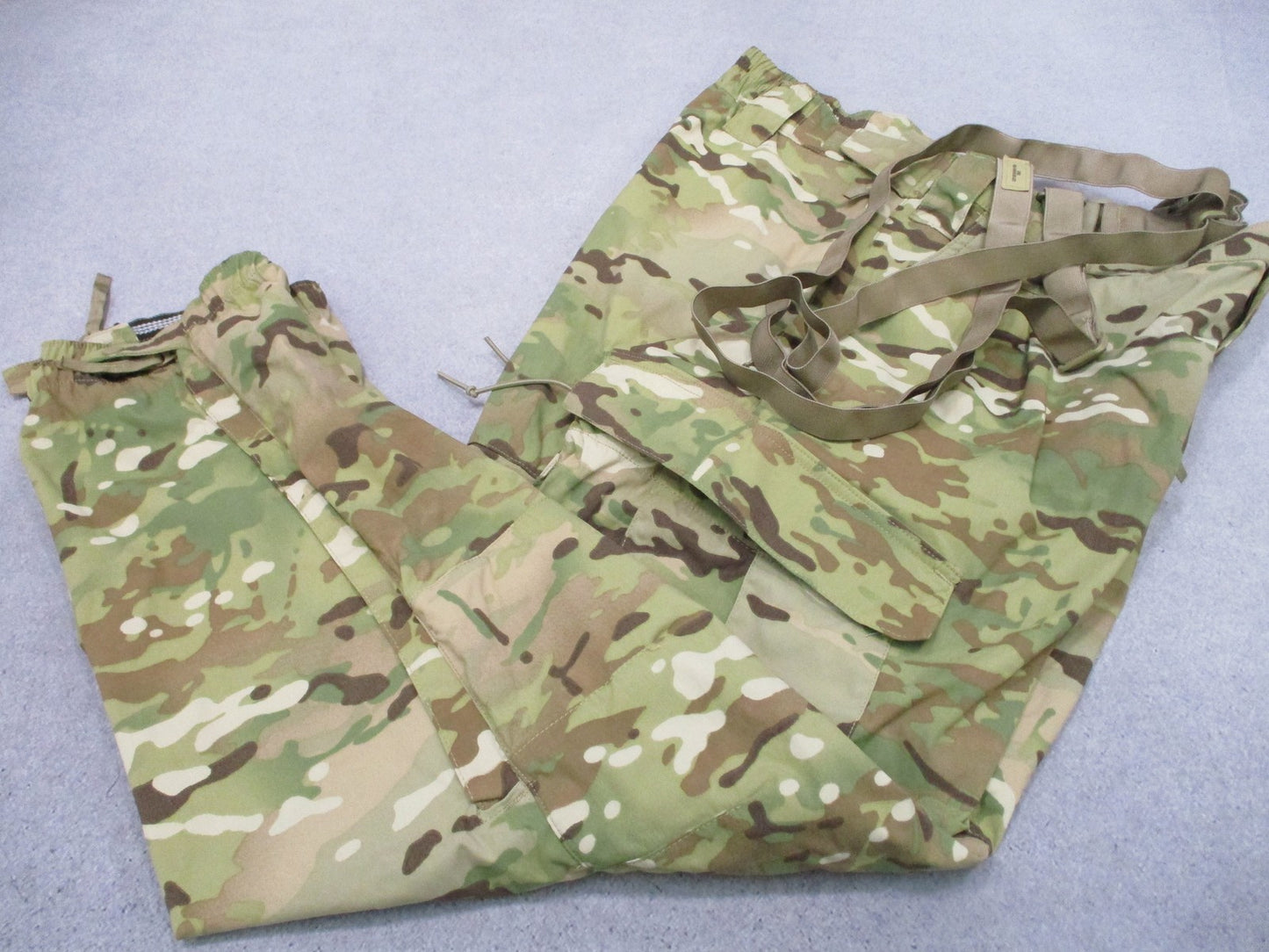 Army Soft Shell MultiCam Extreme Cold Weather Trousers Pants Suspenders 39x32