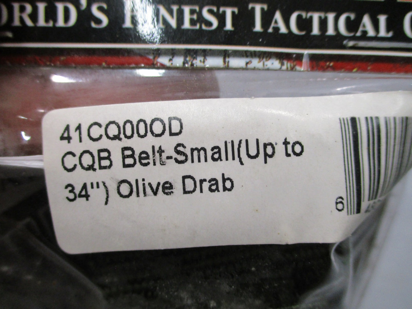 BLACKHAWK CQB Tactical Belt Small Olive Drab OD Green 41CQ00OD NOS